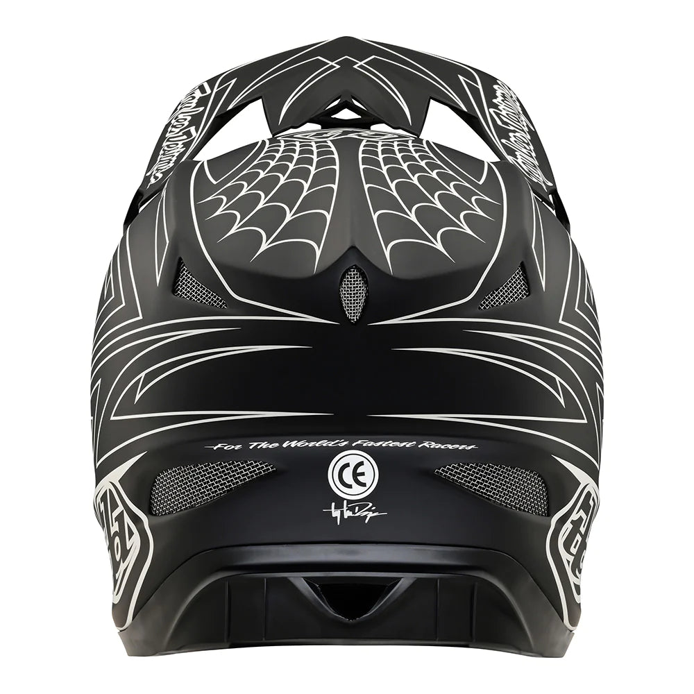 Troy Lee Designs Casco D3 Fiberlite Spiderstripe Black