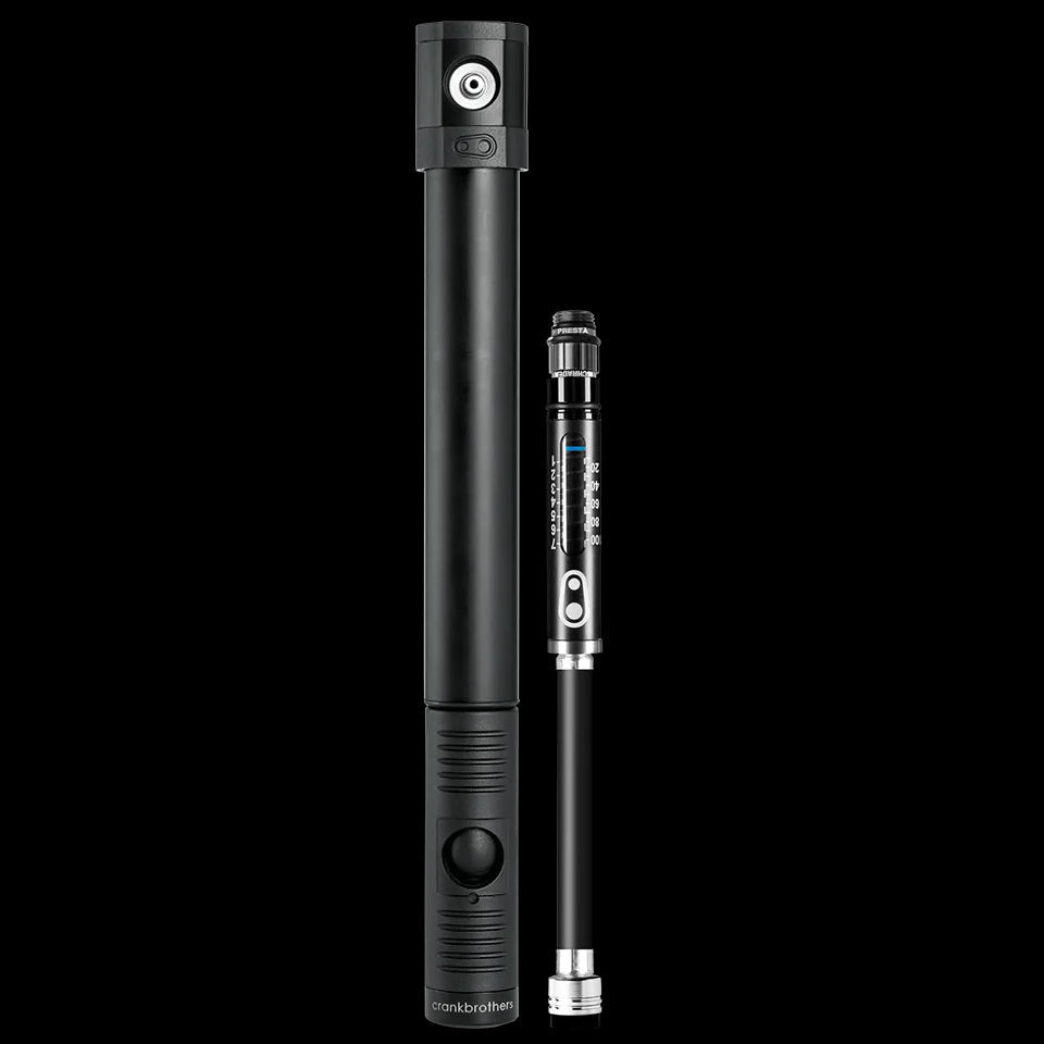 Pompa A Manometro Crankbrothers Gem Black Midnight – Pompa Per Bici Compatta