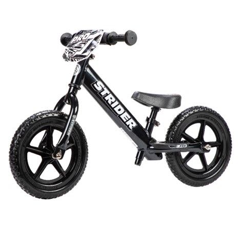 Strider 12x Pro Black Pearl Bicicleta de Niño - Tienda Ride