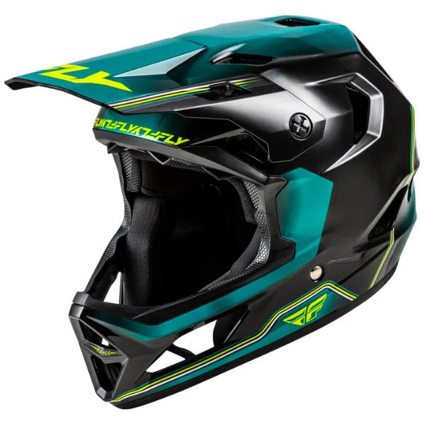 Fly Rayce Repeat Black Teal Hi-Vis Casco