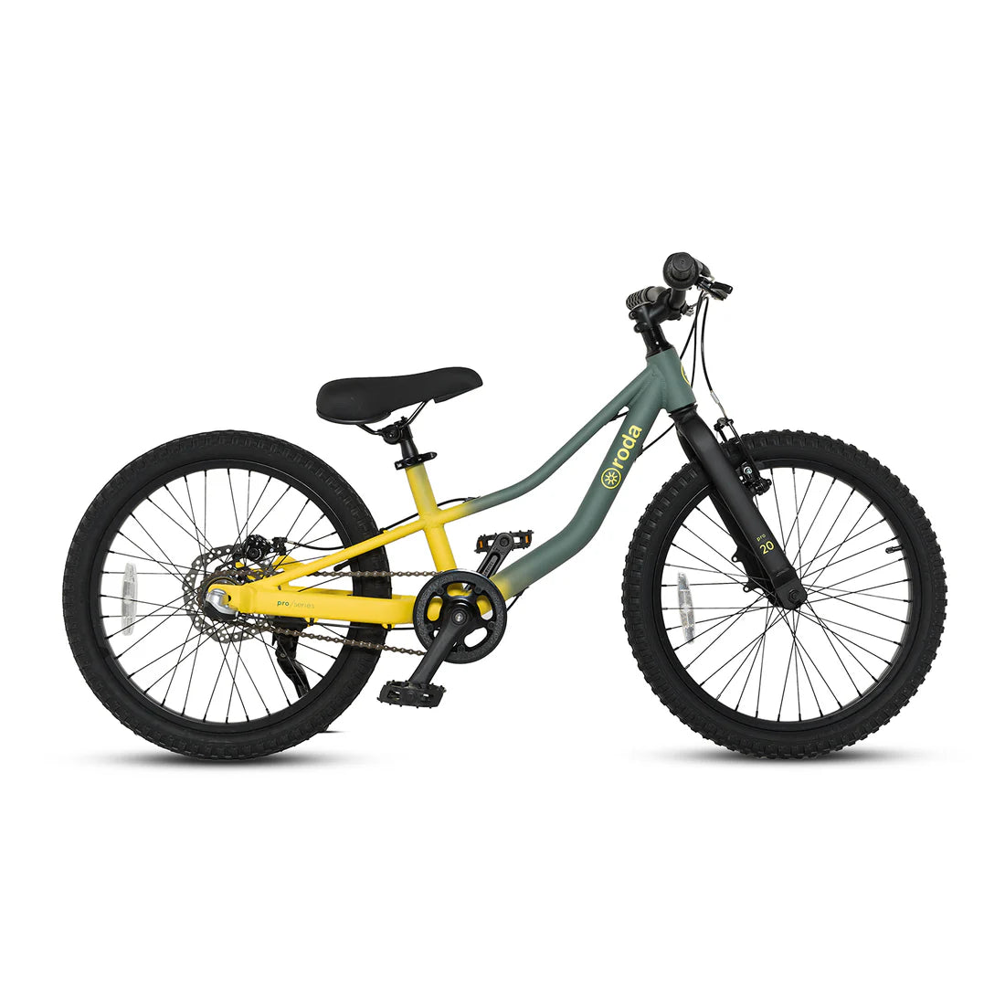 Roda Pro Sport Yellow Fluo Aro 20 cicleta