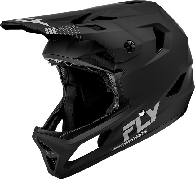 Fly Rayce Matte Black Casco Niño