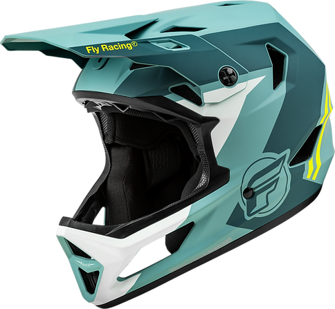 Fly Rayce Matte Blue Stone HI-VIS Casco 2025