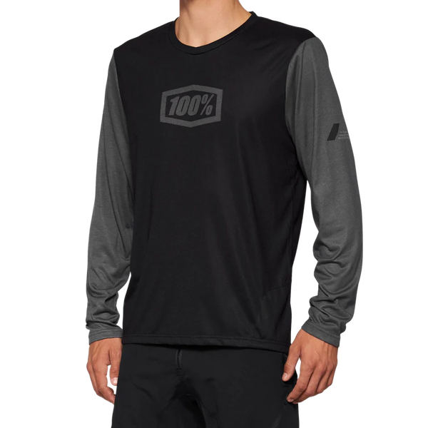 Jersey 100% Airmatic Long Sleeve Black