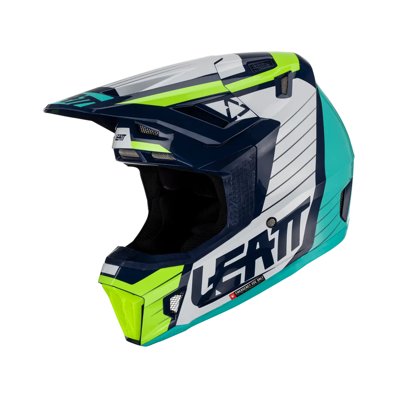 Leatt 7.5 V23 Kit Casco Moto y Antiparra BLK