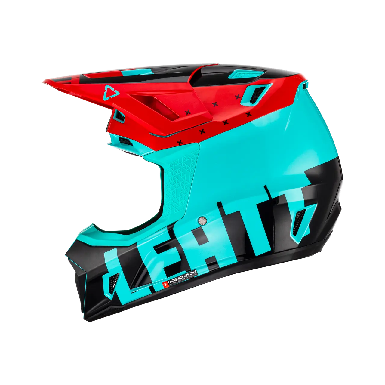 Leatt 7.5 V23 Kit Casco Moto y Antiparra Red