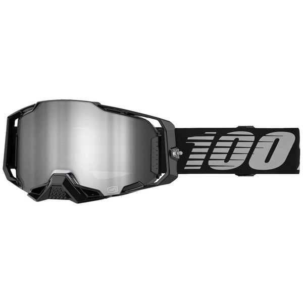 Antiparra 100% Armega Black - Mirror Silver Lens