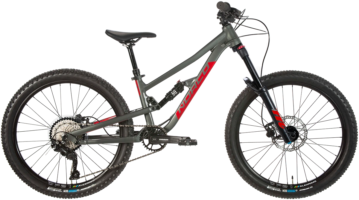 Norco Fluid FS 4.2 24 S Grey Red Bicicleta