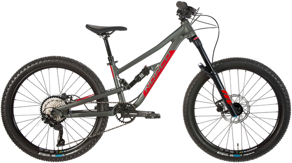 Norco Fluid FS 4.2 24 S Grey Red Bicicleta