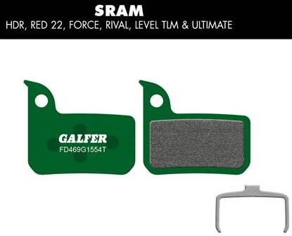Galfer Sram Red 22 - Force - Rival - Level - TLM - Ultimate Pastillas - Tienda Ride