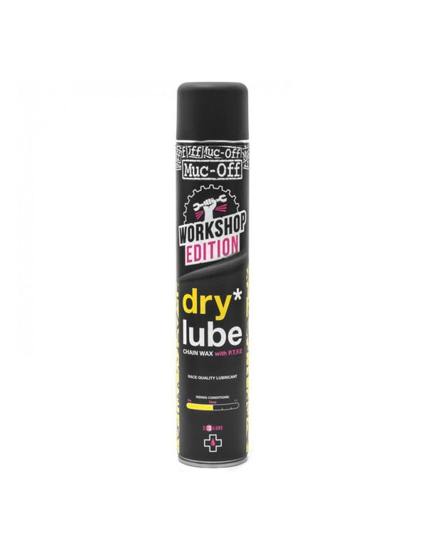 Muc-Off Dry Lube Spray Workshop Lubricante de cadena en spray para clima seco - Tienda Ride