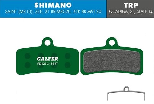 Galfer Shimano Saint BR-M810, Zee Pastillas – Tienda Ride