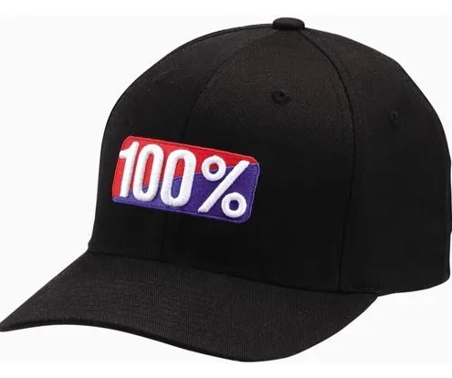 100% OG Flexfit Hat Blk Gorro - Tienda Ride